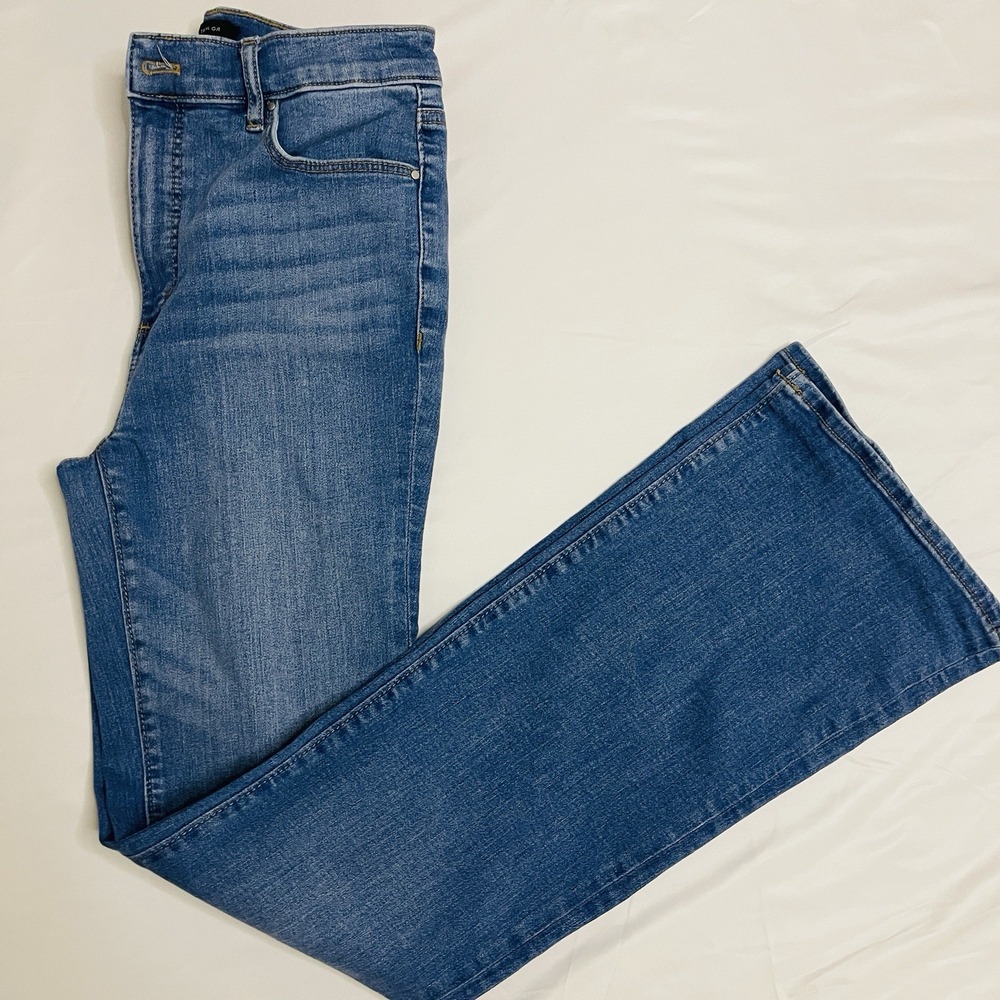 Ann Taylor The Boot High Rise Bootcut Jeans Women's 6 Regular Stretch Blue